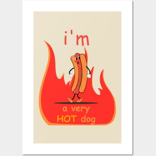 REALLY very HOT dog  🌭🌭🌭😜 🌡 Posters and Art